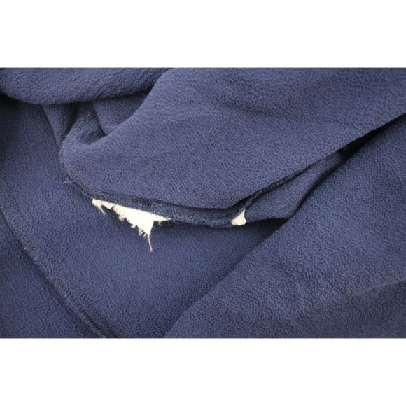 reformation Women's S/M Wrap around mini dress blue long sleeve back zip - Picture 9 of 9